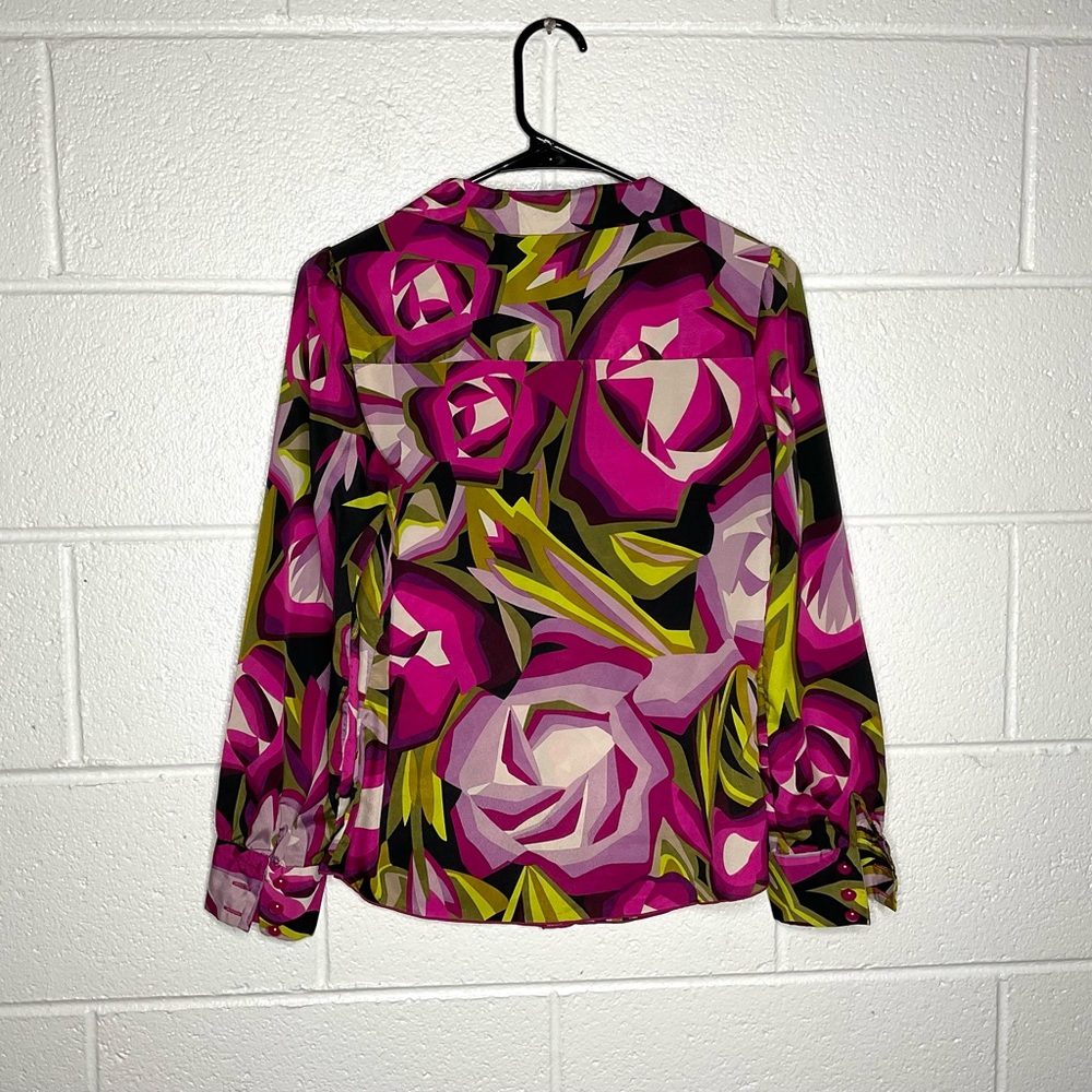 < Missoni For Target Vibrant Abstract Long Sleeve Top > - Picture 4 of 4